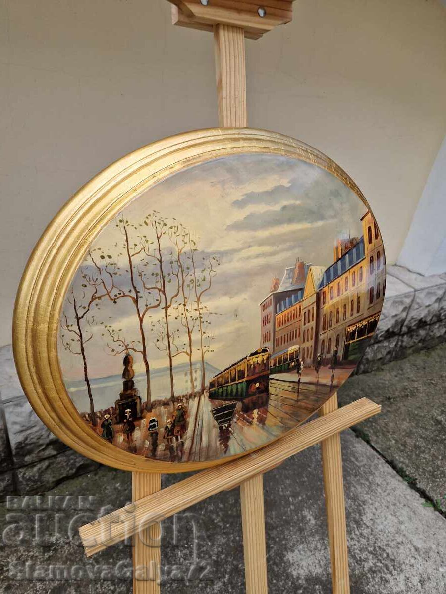 Wonderful oil painting on a wooden base - 6 Wonderful oil painting on a wooden base - 6