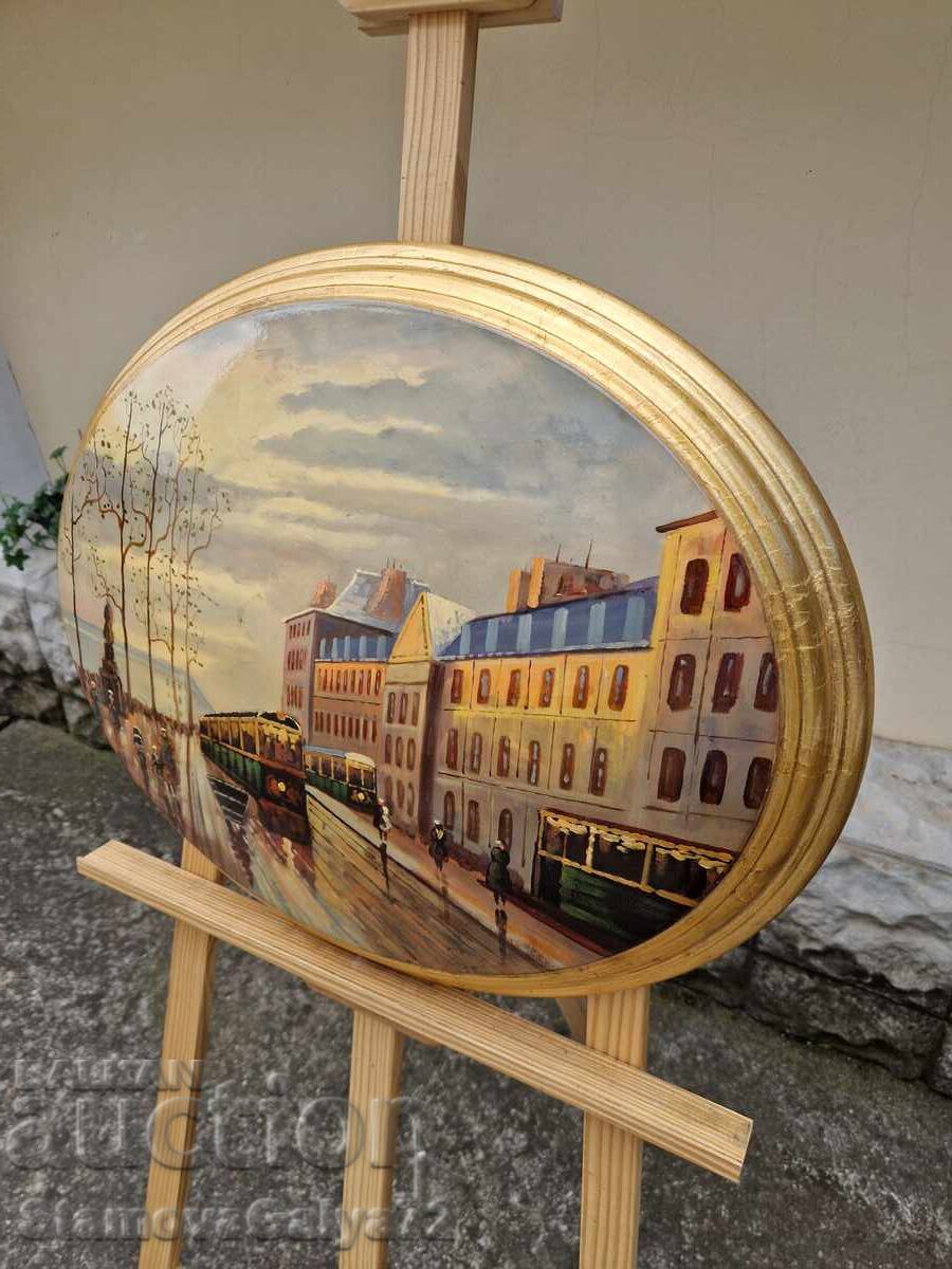 Wonderful oil painting on a wooden base - 7 Wonderful oil painting on a wooden base - 7