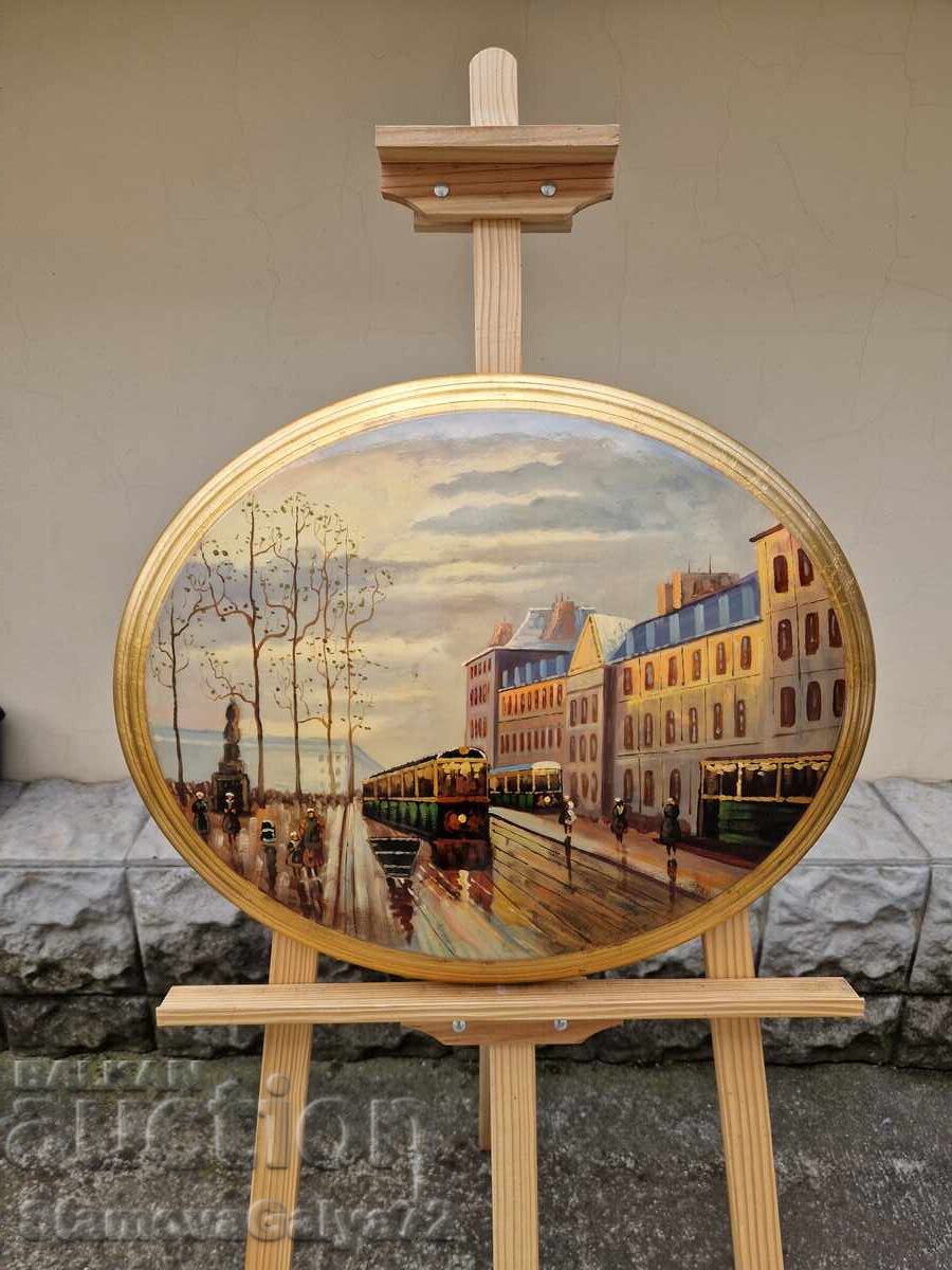 Pictură superbă în ulei pe suport de lemn Pictură superbă în ulei pe suport de lemn