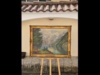 Beautiful German original oil painting on canvas