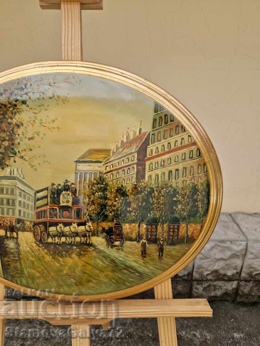 Livrarea Tablou superb în ulei pe suport de lemn