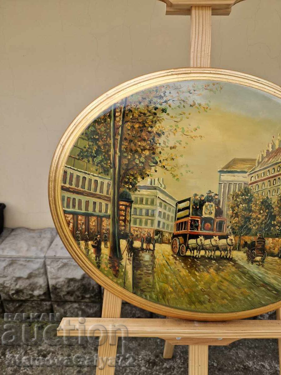 Tablou superb în ulei pe suport de lemn - 5 Tablou superb în ulei pe suport de lemn - 5