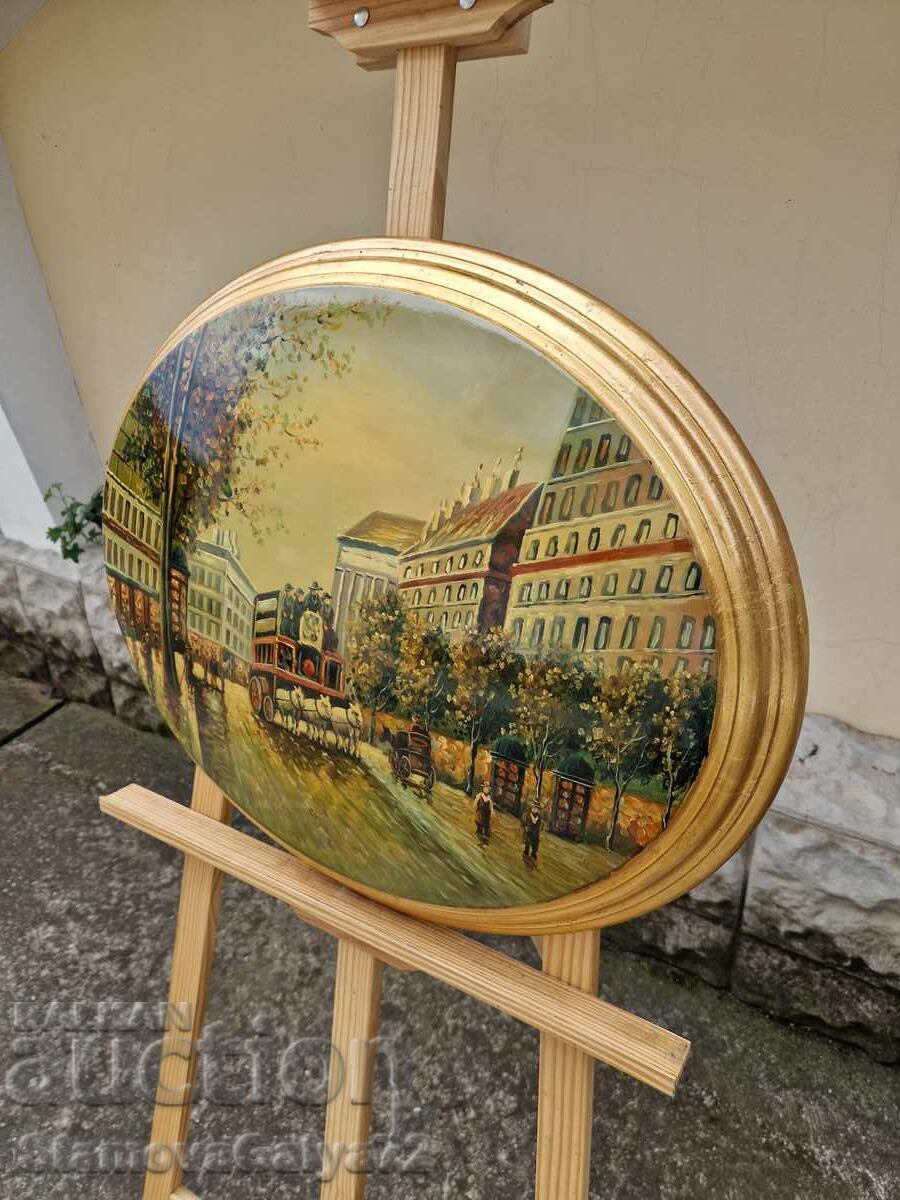 Tablou superb în ulei pe suport de lemn - 7