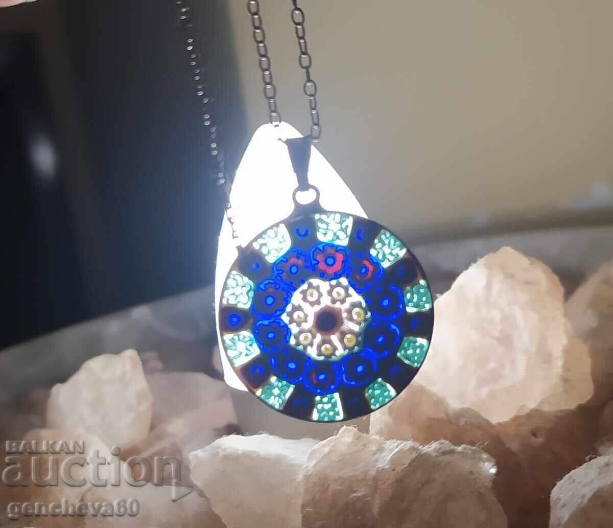 Silver necklace with Murano pendant/markings with price 80.00 BGN | € 40.90 Silver necklace with Murano pendant/markings with price 80.00 BGN | € 40.90