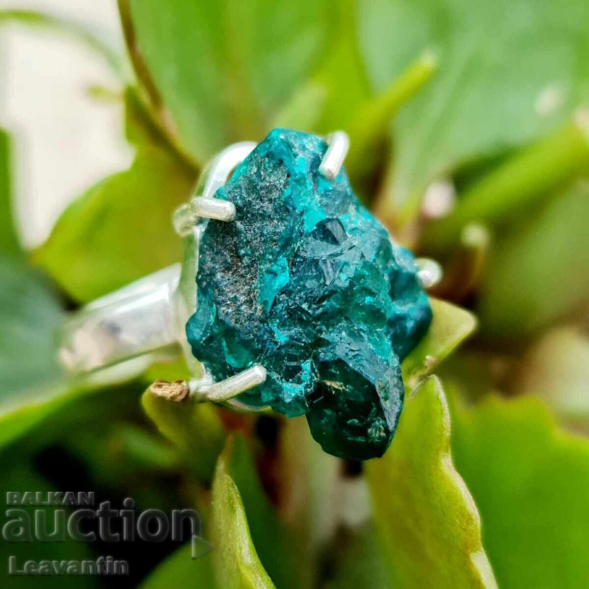 Inel de argint cu Diopsid - 5 Inel de argint cu Diopsid - 5