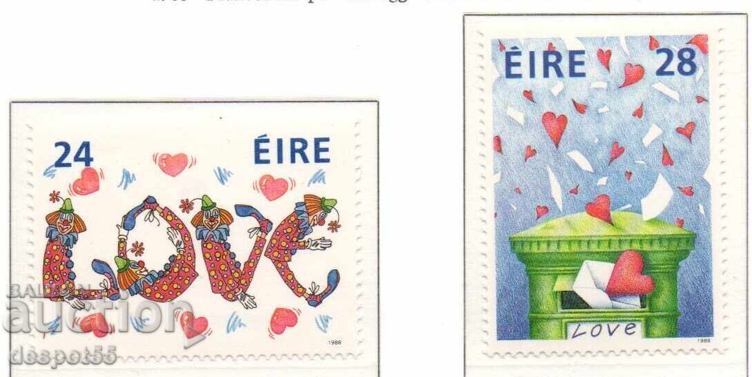 1988. Ειρ. "Συναισθηματικά" γραμματόσημα "Αγάπη"
