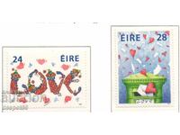 1988. Ейре. "Емоционални" пощенски марки "Любов".