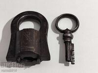 Imensă Rusia Țaristă Antică Lacăt Forjat