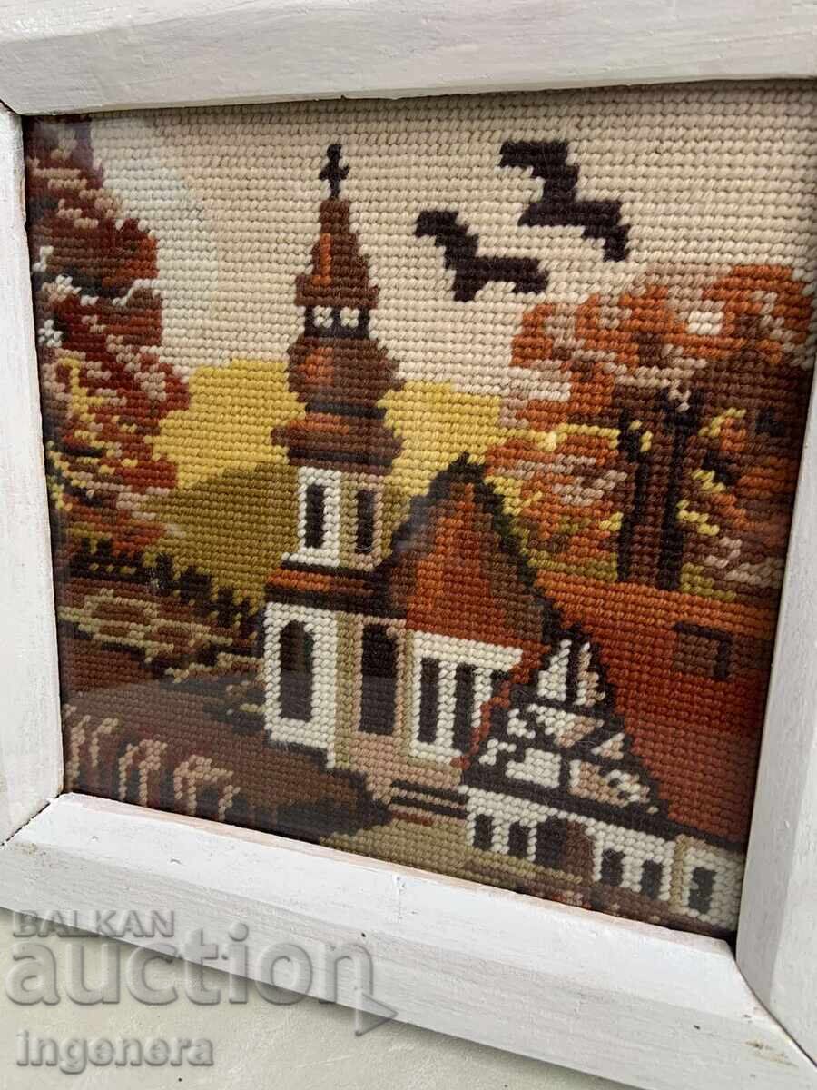Delivery of EARLY SOCIETY TAPESTRY SEWED PANEL WOOD FRAME