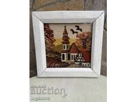 EARLY SOCIETY TAPISERIE CUUT PANOU CADRU DE LEMN