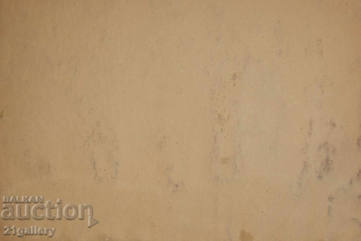 Old Oil Painting, Rural Landscape with Bridge and House - 7