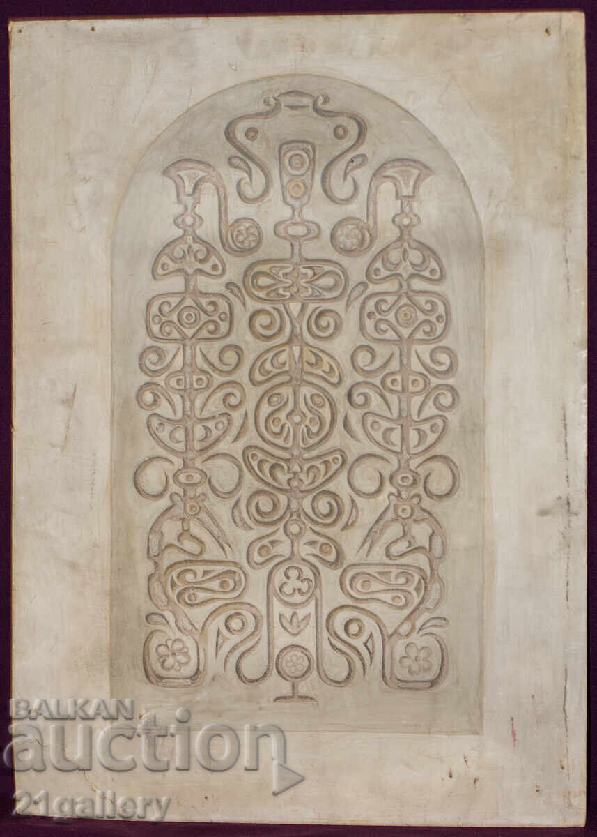 Auction  Old gouache painting, alla franca