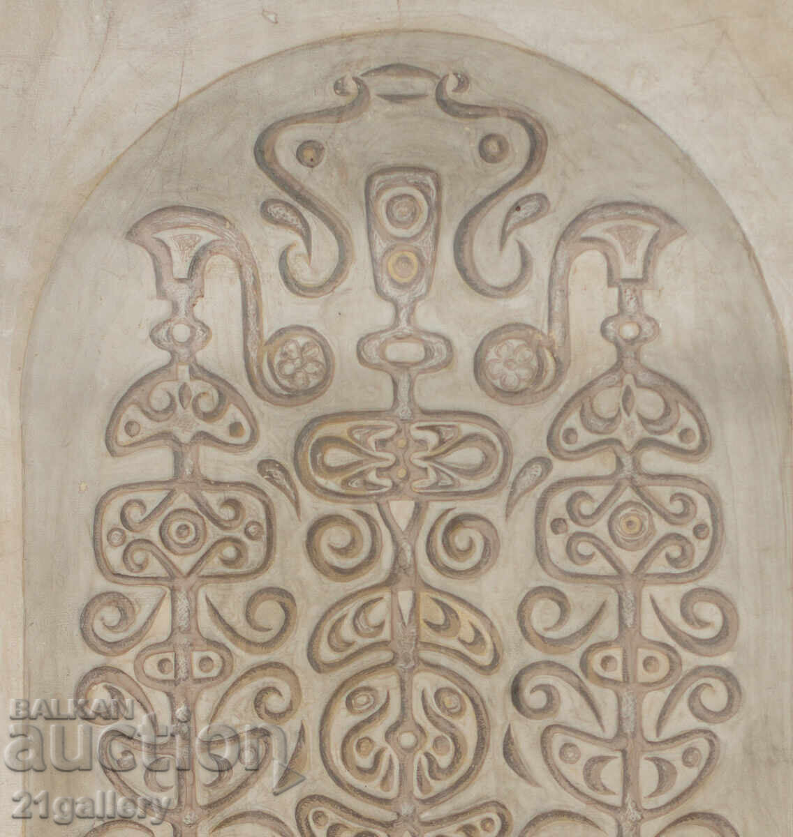 Delivery of Old gouache painting, alla franca