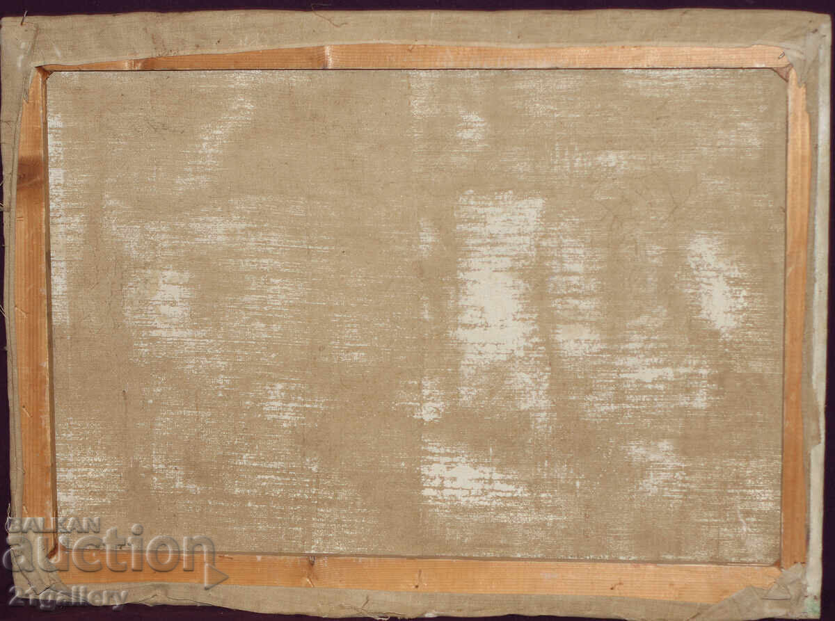 Peter Nenov, painting, oil paints, seascape with boats - 7