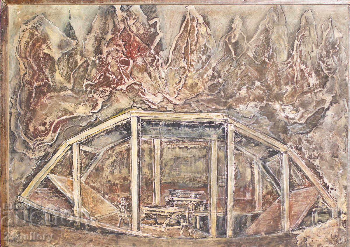 Stefan Popov (1951 - ) Stage Design Project with price 450.00 BGN | € 230.08