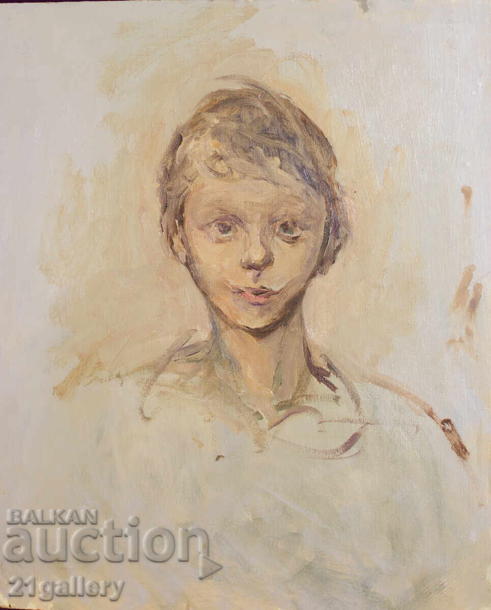 Oil painting, portrait of a boy with price € 178.95 | 350.00 BGN