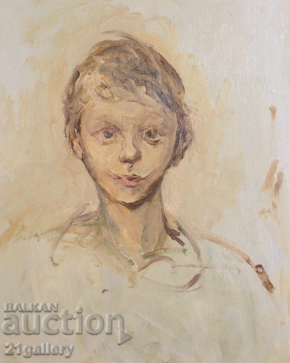 Oil painting, portrait of a boy - 5