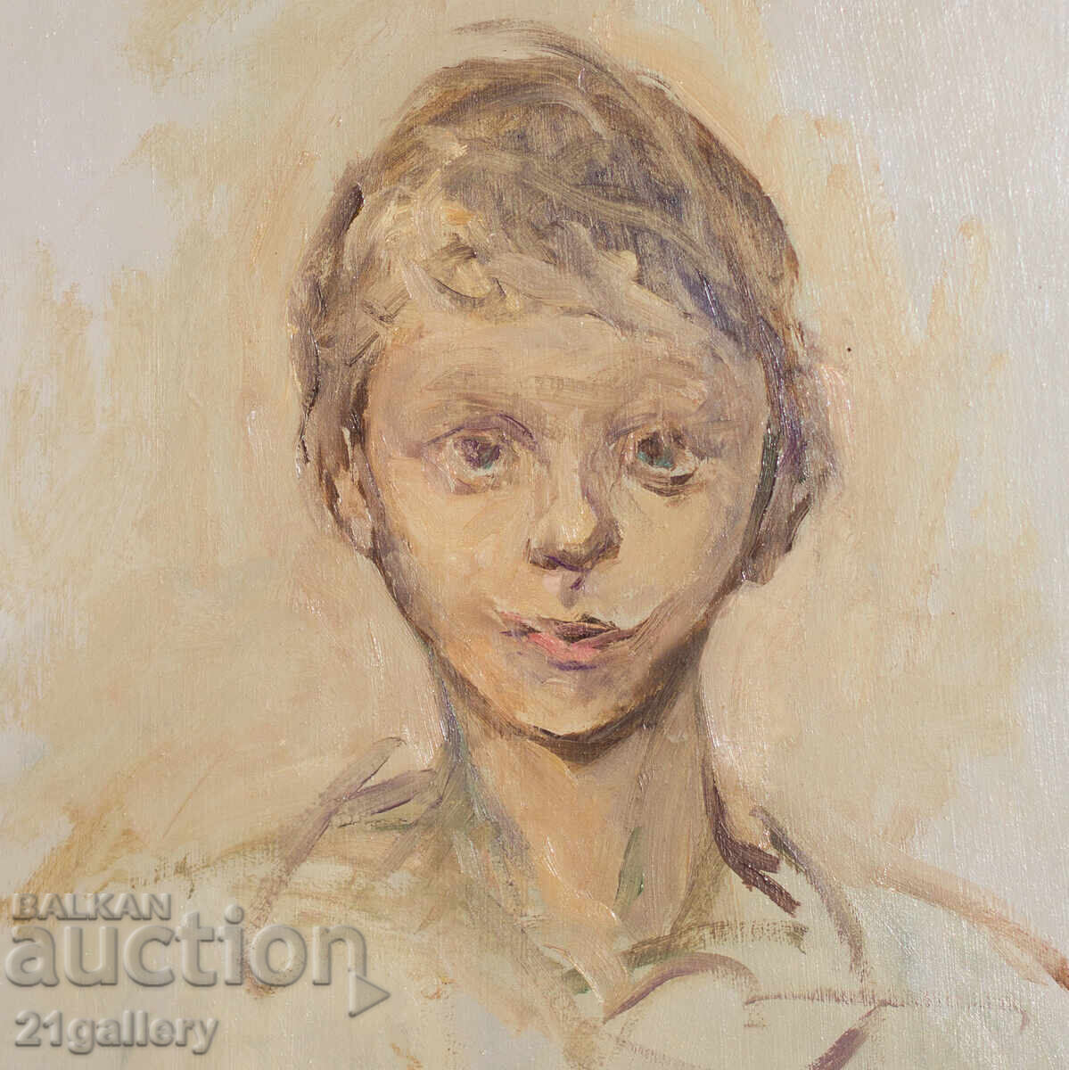 Oil painting, portrait of a boy - 6