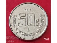 50 сентавос 2017 - Мексико