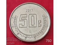 50 сентавос 2017 - Мексико
