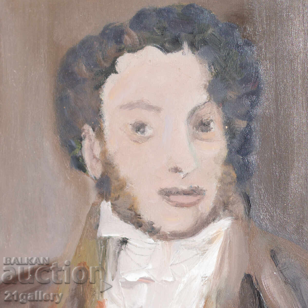 Delivery of Contemporary Oil Painting Portrait of Alexander Pushkin