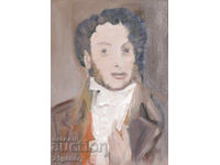 Σύγχρονος ελαιογραφικός πίνακας πορτρέτο του Αλεξάντερ Πούσκιν