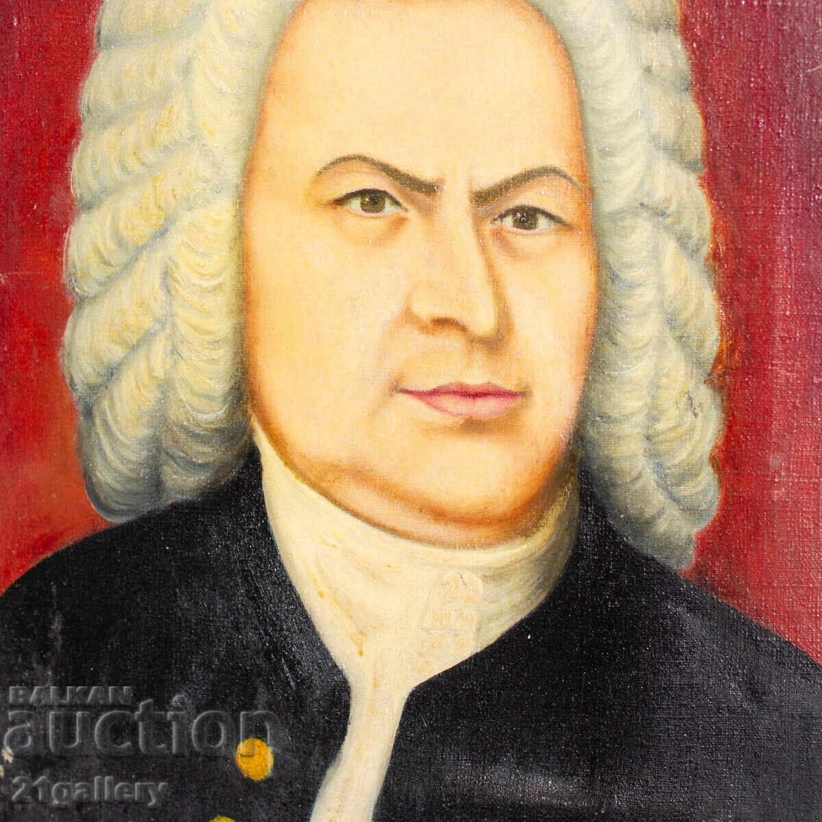 Παλιός ελαιογραφικός πίνακας πορτρέτο υπογεγραμμένος - 5