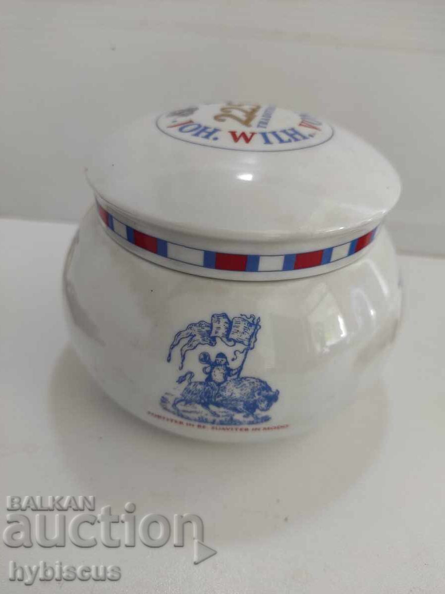 Porcelain tobacco jar
