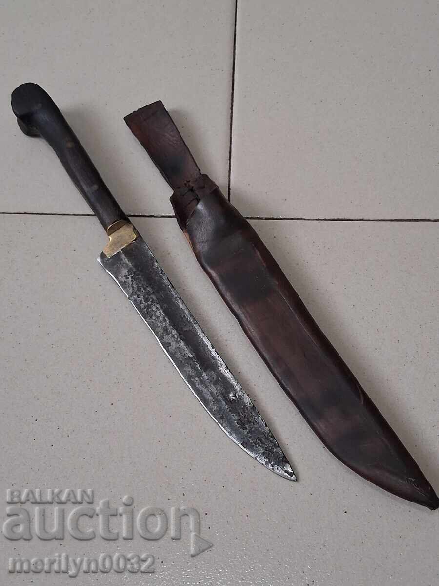 Δημοπρασία Μαχαίρι βοσκού με θήκη λεπίδα Δημοπρασία Μαχαίρι βοσκού με θήκη λεπίδα