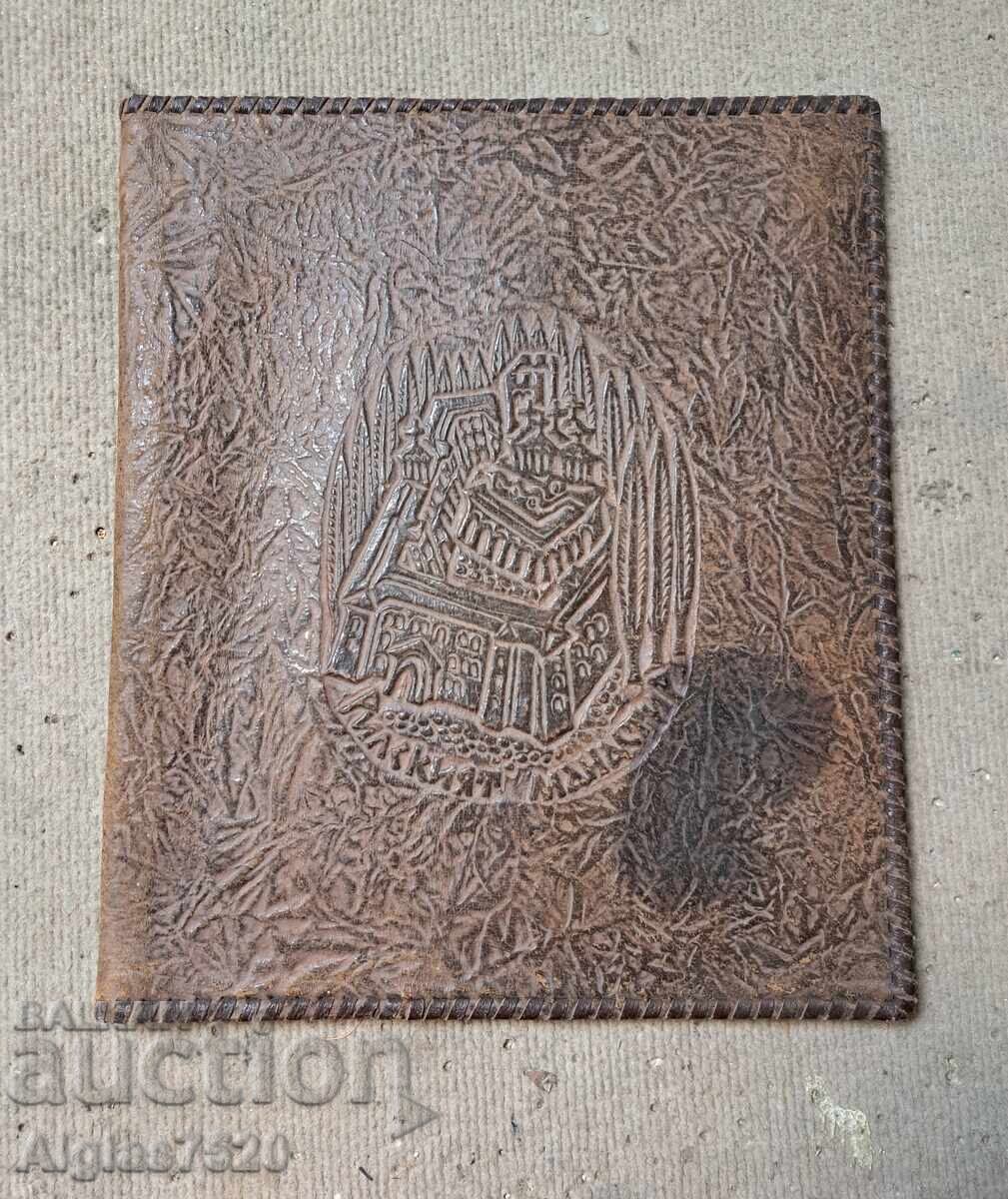 Φάκελος δεμένος από φυσικό δέρμα "Μονή Ρίλα"