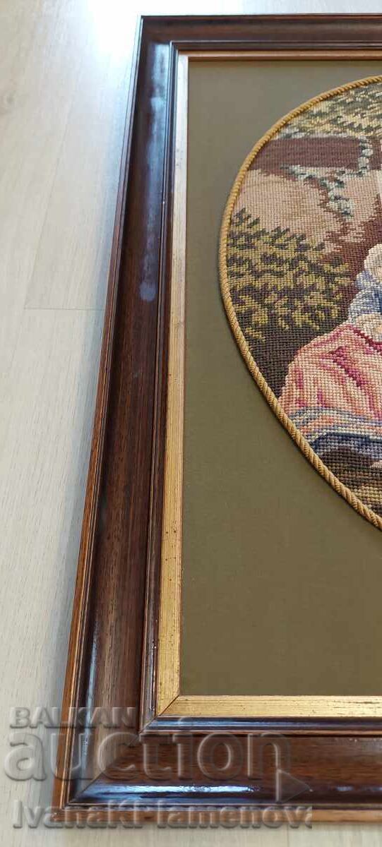 Livrarea Ramă goblen din lemn pentru colecționari 79cm 68cm