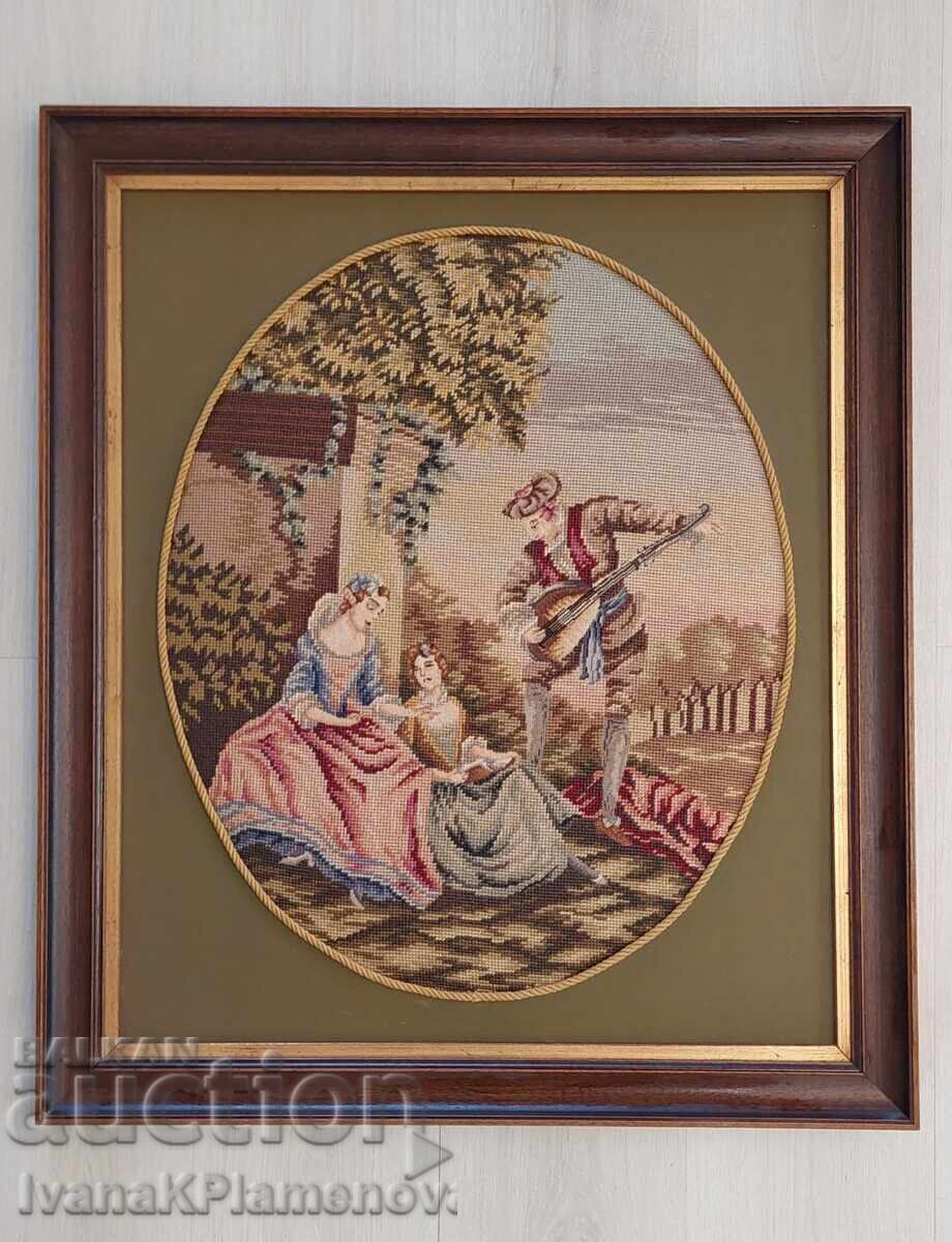 Гоблен рамка дървена за ценители 79см 68см