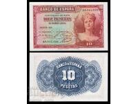 Испания  10 песети 1935 UNC