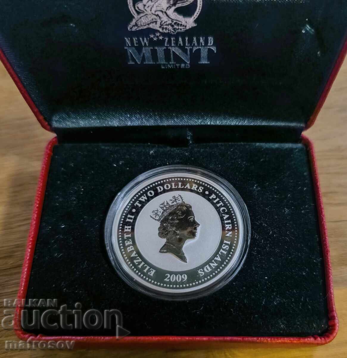 Delivery of Silver Coin New Zealand "Year of the Ox" .999 Fineness