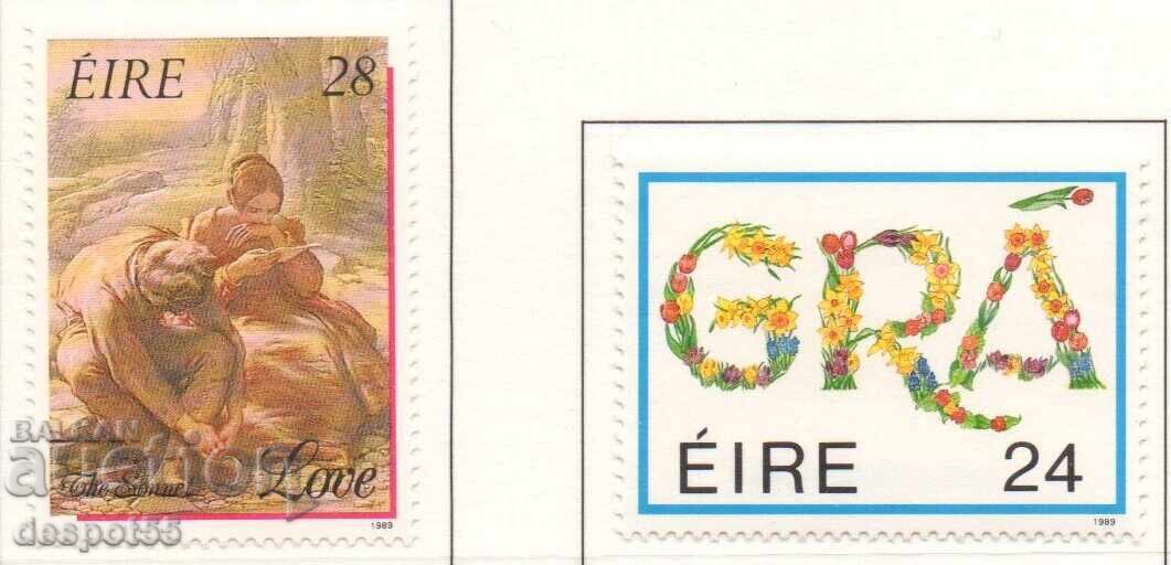 1989. Είρε. "Συναισθηματικά" γραμματόσημα "Αγάπη" 1989. Είρε. "Συναισθηματικά" γραμματόσημα "Αγάπη"