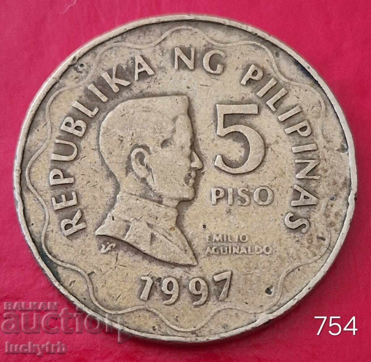 5 pesos 1997 - Filipine 5 pesos 1997 - Filipine
