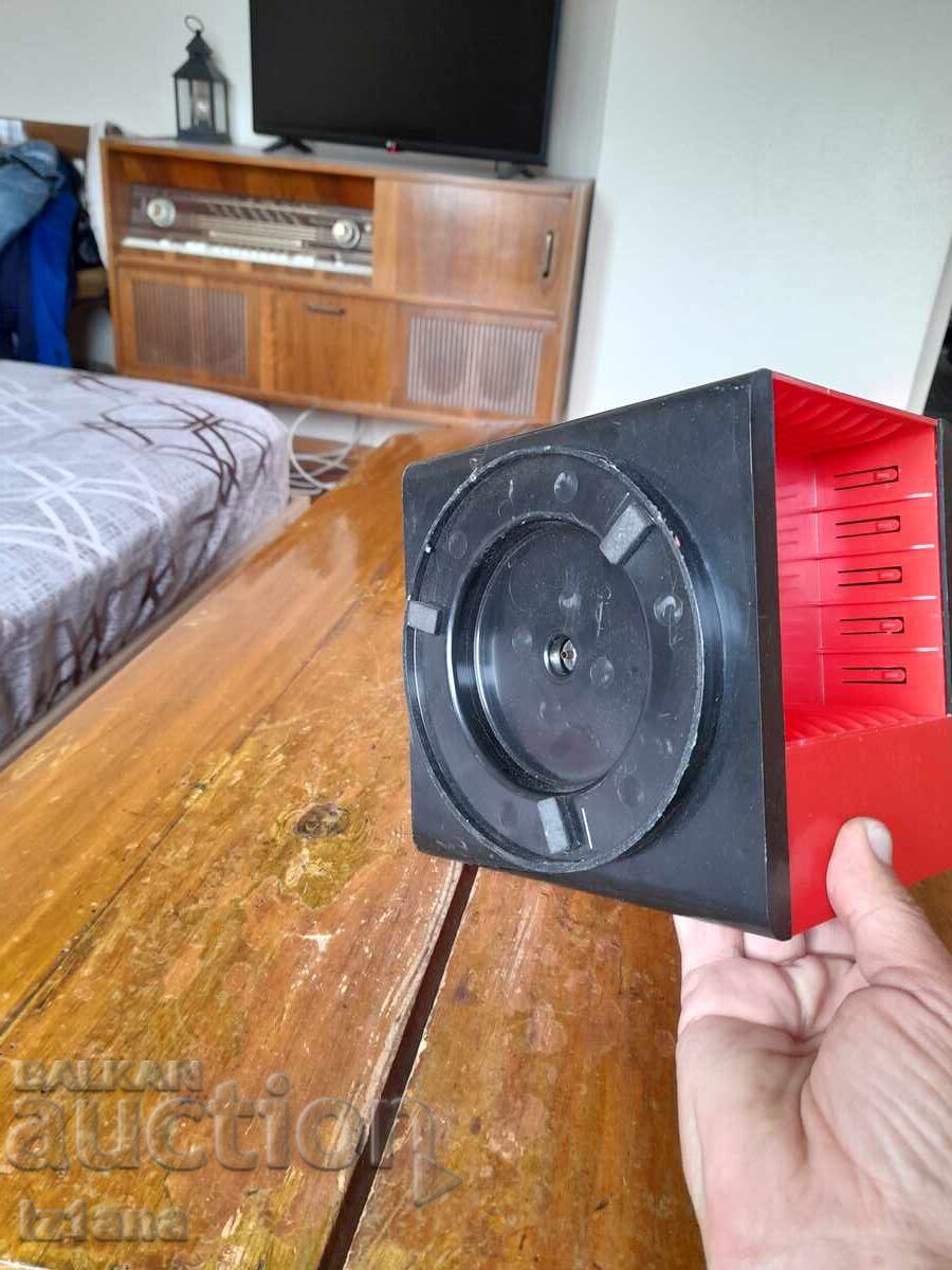 Old cassette deck, box for cassettes - 5