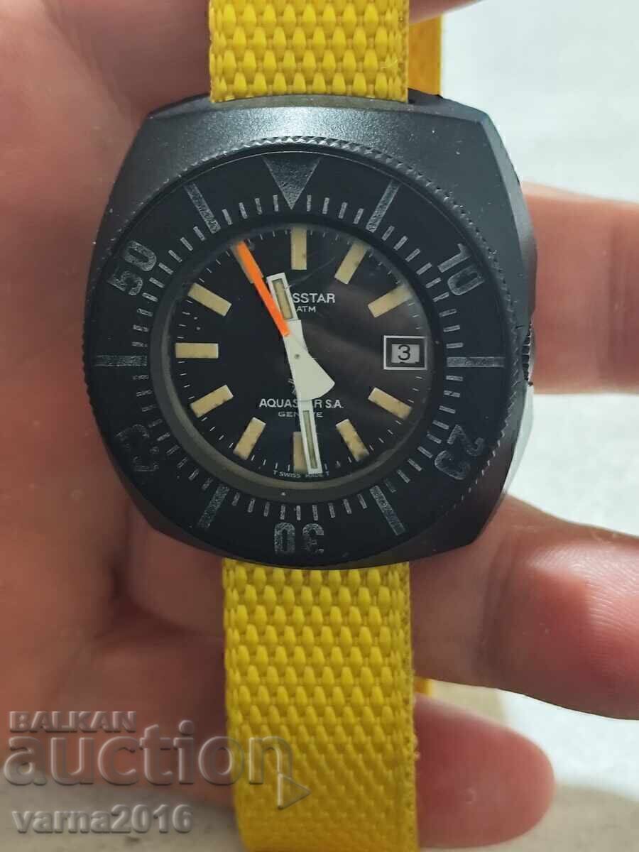 Automatic Dive Watch AQUASTAR GLASSTAR - 5 Automatic Dive Watch AQUASTAR GLASSTAR - 5