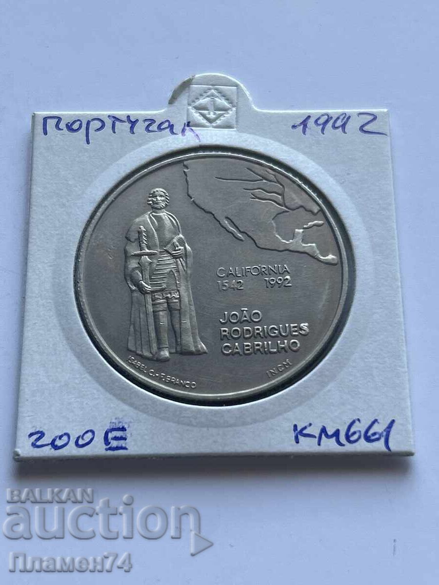 200 εσκούδο 1992 Πορτογαλία Καλιφόρνια με τιμή 12.00 BGN | € 6.14