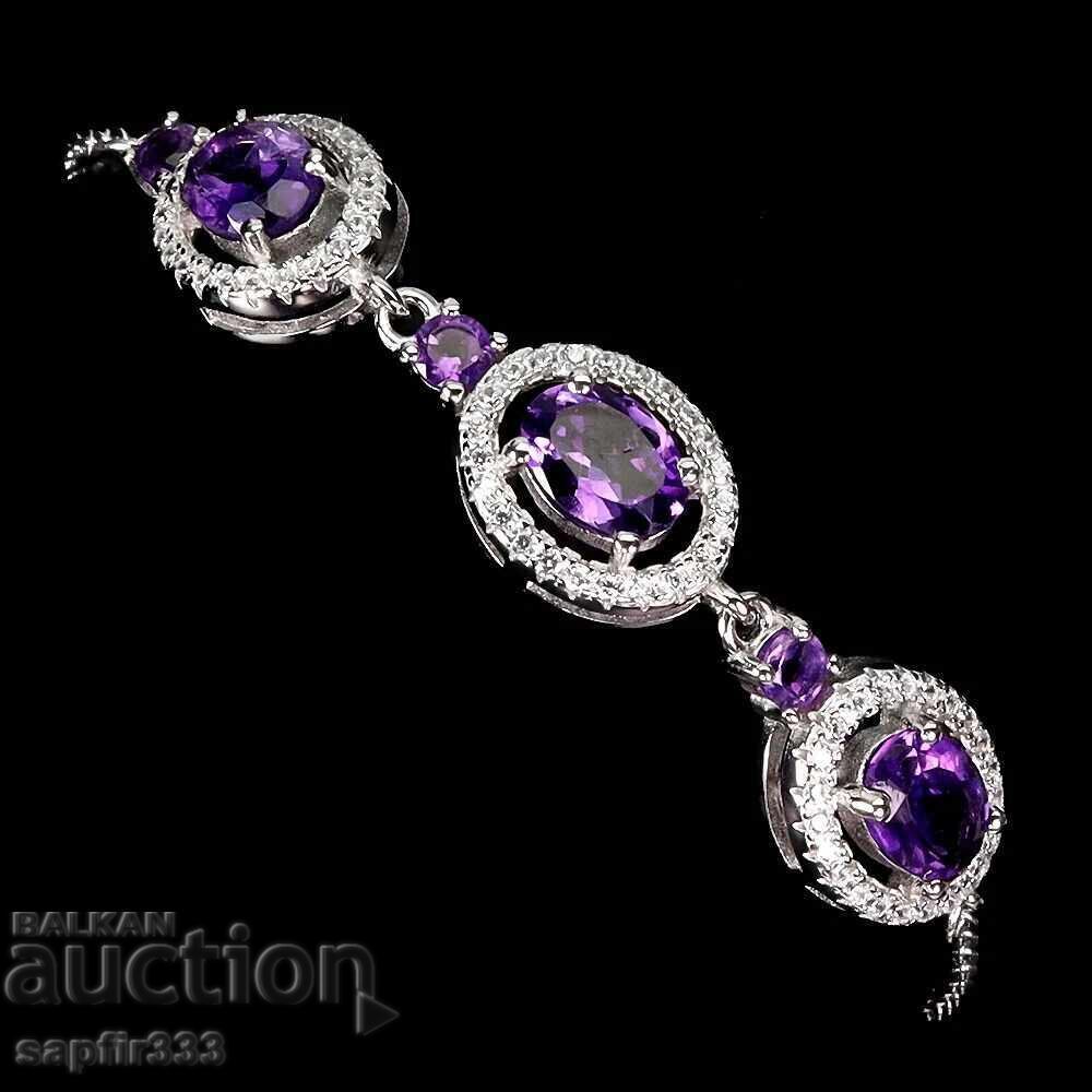 BRĂȚARĂ RAFINATĂ CU AMETISTE