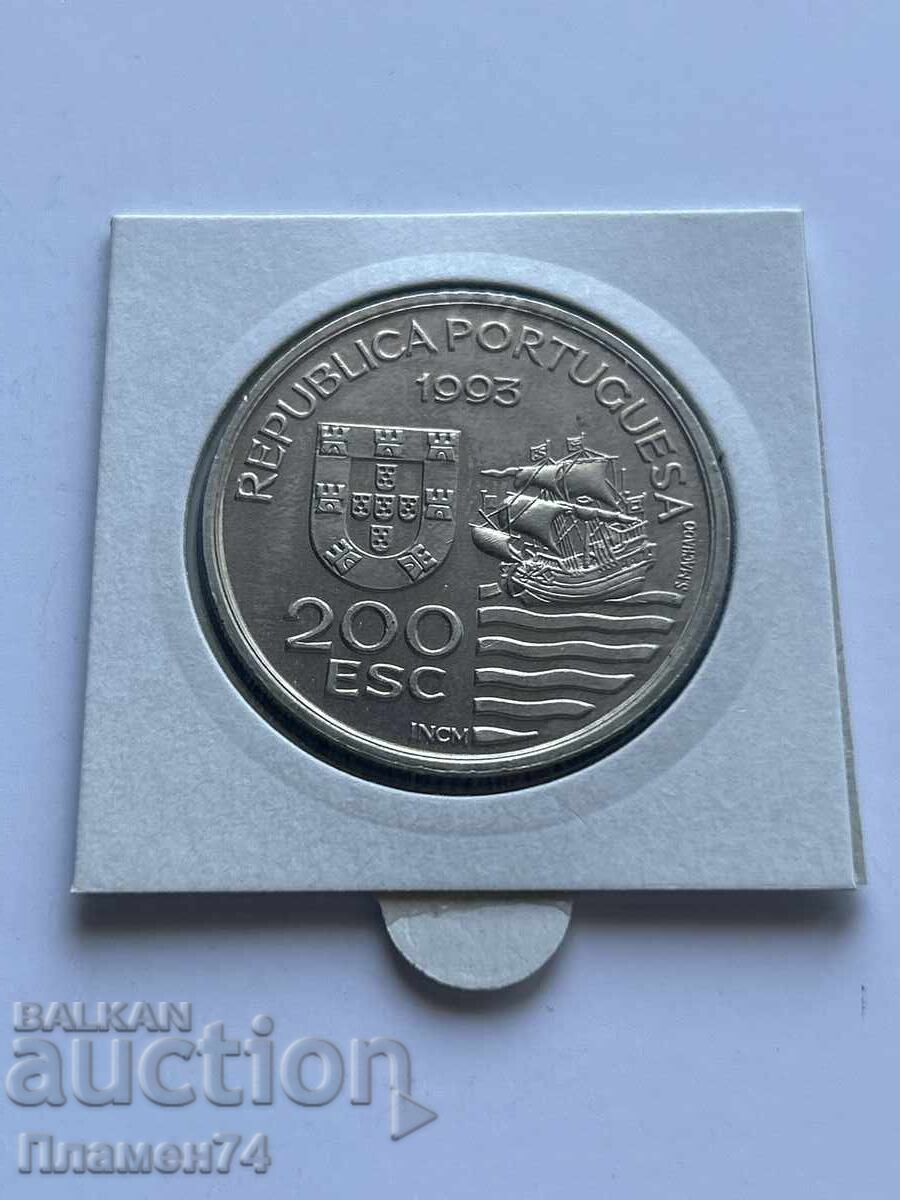 200 ескудо 1993 Португалия Мисия - Деймиос Кюшу