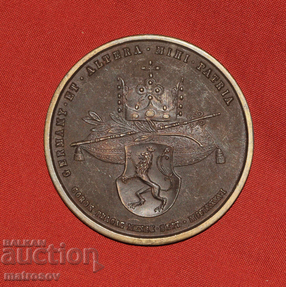 Auction  Commemorative Bronze Medal 1886, Maria Anna of Savoy