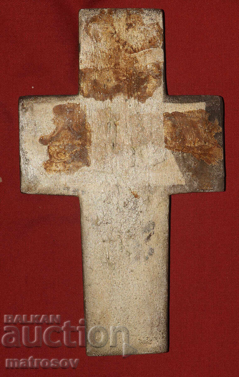 Handmade old copper cross, Crucifix - 5