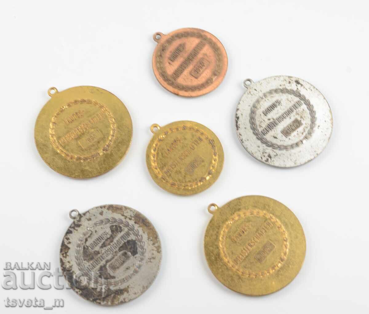 Λοτ από 6 τμχ. αθλητικά μετάλλια πάλης Γερμανία με τιμή 8.00 BGN | € 4.09