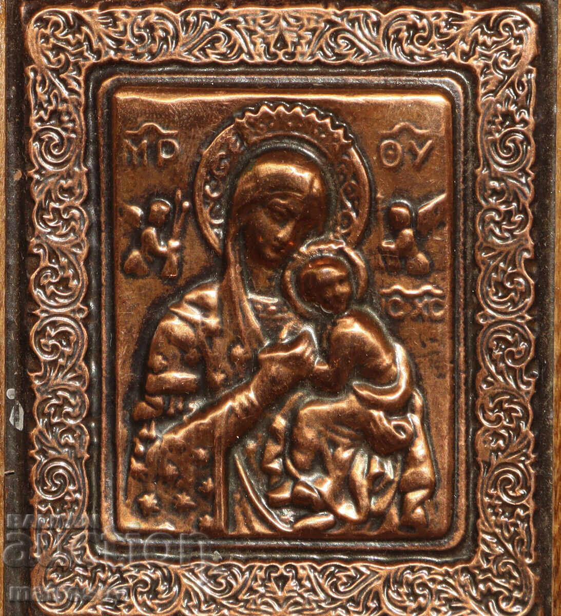 Ръчно изработена икона, барелеф, Богородица с Младенеца