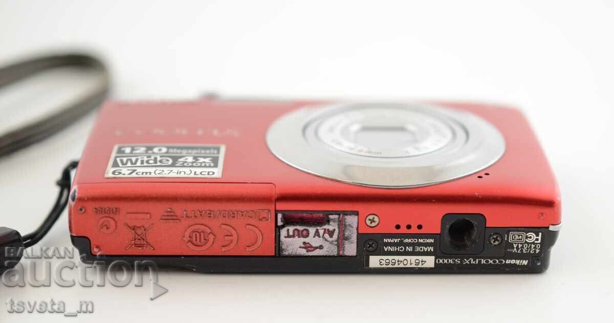 Nikon Coolpix S3000 Camera, Untested - 6