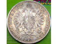 Hungary 1 Florin 1886 Franz Joseph I Silver