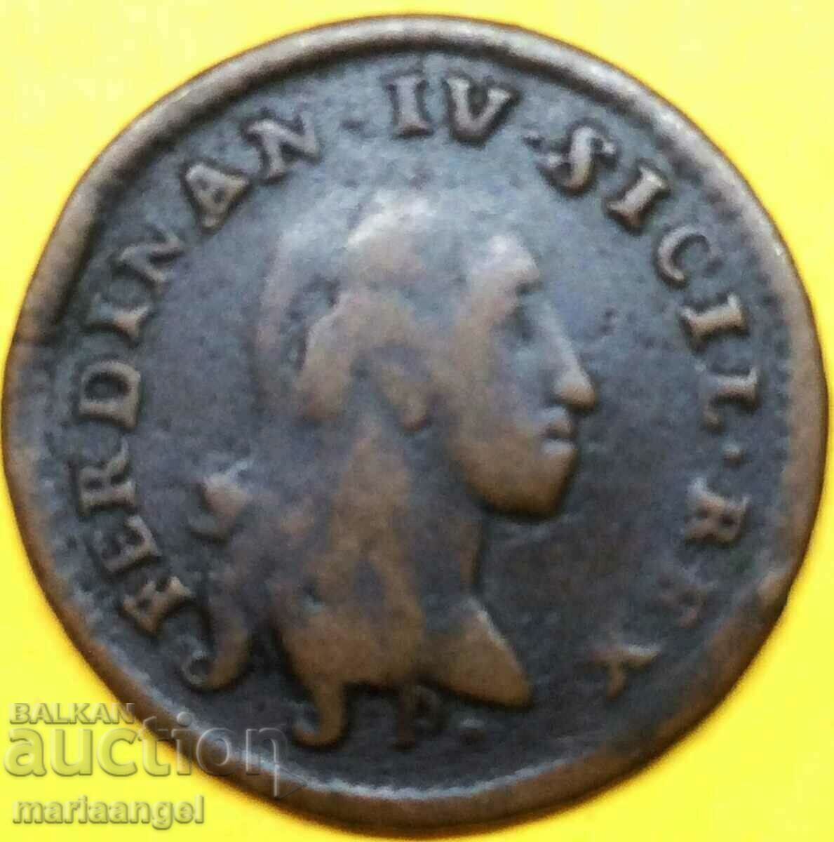 Νάπολη Tornesi da 6 Cavalli 1791 Ιταλία Ferdinando IV με τιμή 52.00 BGN | € 26.59