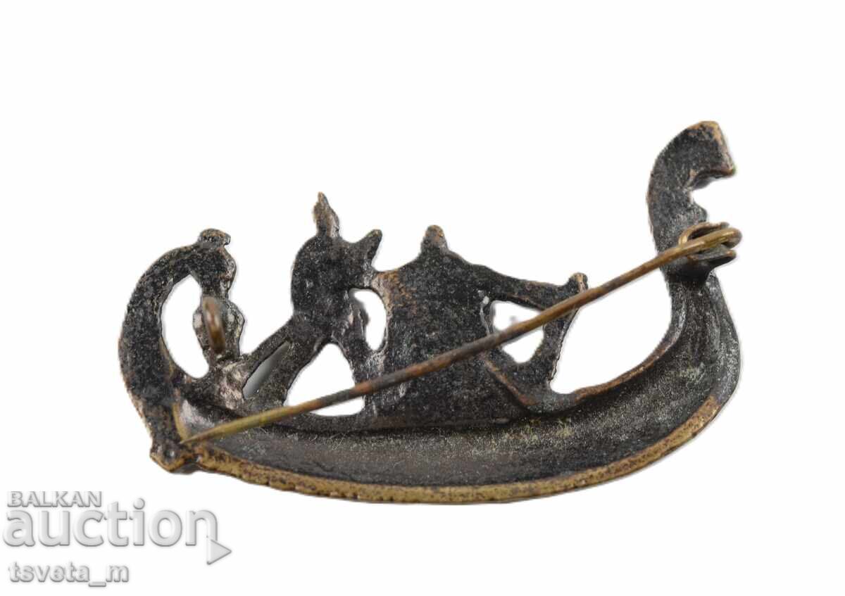 Δημοπρασία Αρχαία καρφίτσα γόνδολα Βενετία