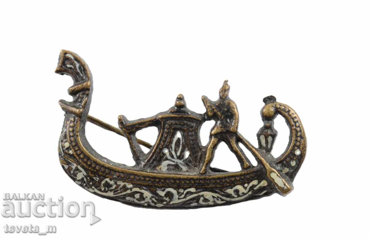 Αρχαία καρφίτσα γόνδολα Βενετία